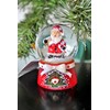Gisela Graham Christmas Red Santa Father Christmas Mini Snow Dome
