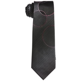 Hiroko Koshino Homme Necktie, grey base / pink dot