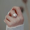 Kinretixia® Irregular Pearl Women's Silver Ring Grace Baroque Pearl Ring