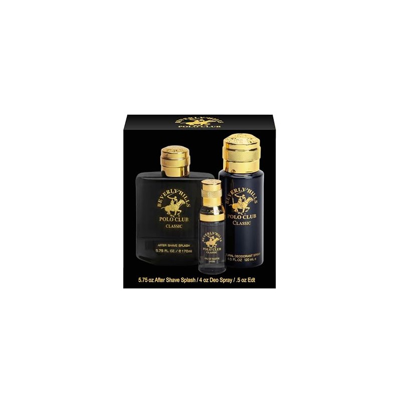 Beverly Hills Polo Club BHPC Men's Essential Collection, includes Eau