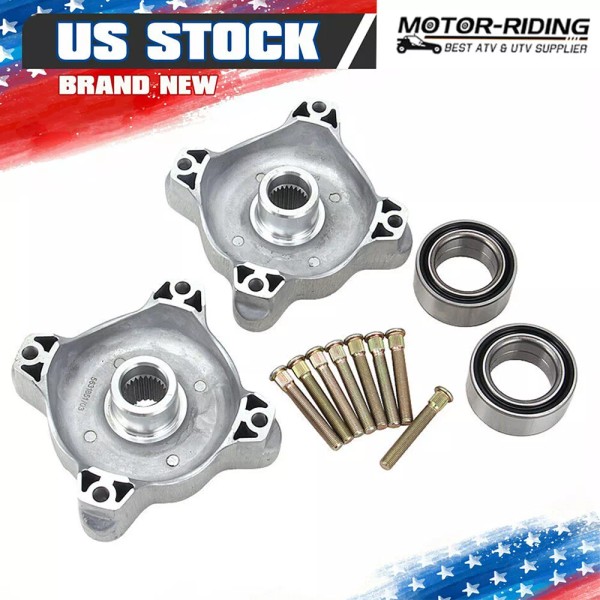 OUMURS Front Left Right Wheel Hubs W/Studs & Bearings for