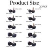 20 Pairs High Heel Tips 5 Sizes Non-Slip Black U