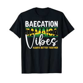 Baecation Jamaica Vibes Matching Couple Vacation Trip T-Shirt