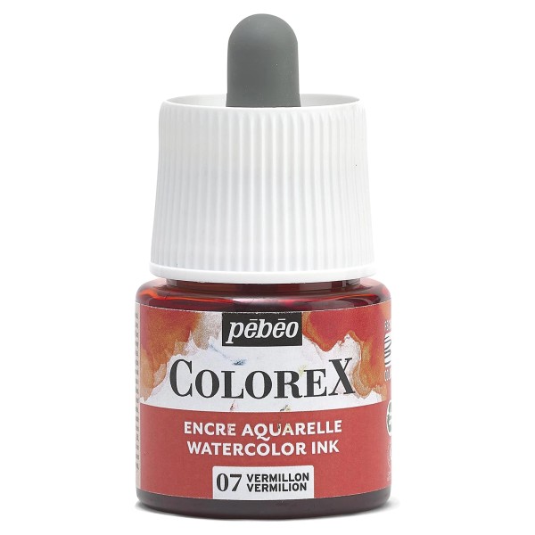 Renova Velvety Colorex Vermilion Ink - 45 ml Multi-Tool Watercolour