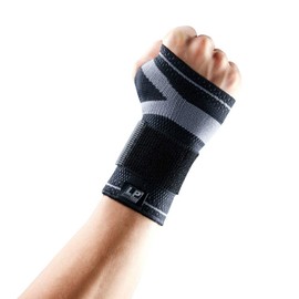 LP SUPPORT 130XT Men & Women Wrist Brace with Strap and Breathable Fitting Knit for Support Grasp Power, Prevent Relieve Carpal Tunnel, Workouts, Fitness and Weightlifting (Small)