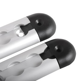 MOTO4U Cargo Angled End Cap for L Track Tie-Down Rail End Caps End Plug Cap Enclosed Trailer Cargo Van Trailer Track Plugs Round -4Packs