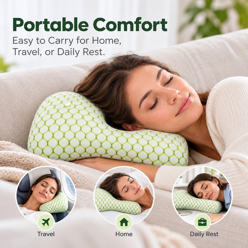 Ear Piercing Pillow for Side Sleepers – Breathable Ear Hole
