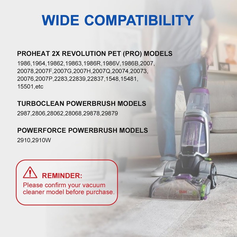 LANMU Replacement Belts Compatible with Bissell PowerForce/TurboClean PowerBrush and ProHeat