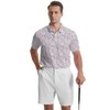 UOER Golf Polo Shirts for Men Print Short Sleeve Golf