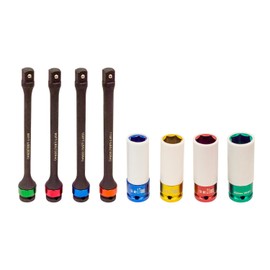 OEMTOOLS 24228 8Piece Torque Limiting Extension & Thin Wall Socket Set