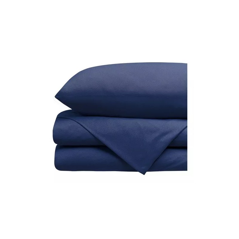 Tesso Juego De Sábanas Ultrasoft Microfibra Individual Color Azul Marino