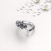 YueYuan Orca Ring 925 Sterling Silver Orca Jewellery Animal Ring