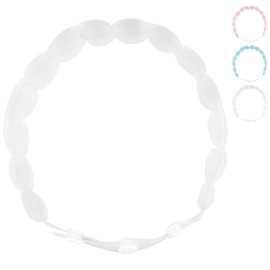 Cooling Neck Tube Wraps, Reusable 18℃/64℉ Ice Ring Neck Cooler for Hot Summer, Wearable Cooling Wrap Heat Outdoor Sports Workers White 1 Pack