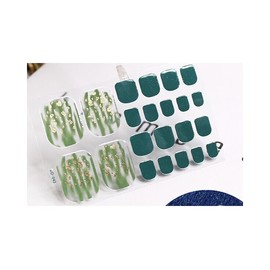 Generic 22Pcs Toe Nail Glitter Gold Spots Polka Dots Figure Marble Sticker Gd043 Nail Wraps Stickers Manicure Supplies for Women Nails Full Long Lasting Easy Apply and Remove