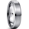 NUNCAD Tungsten Silver / Black / Gold-Plated Ring, 4 mm