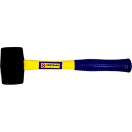 8 OZ FIBRE SHAFT RUBBER HAMMER MALLET TENT PEGS