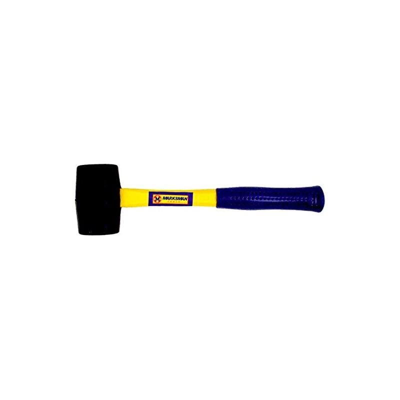 8 OZ FIBRE SHAFT RUBBER HAMMER MALLET TENT PEGS