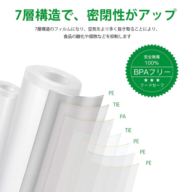 Gokilife Vacuum Packing Bag, Vacuum Pack Roll, 7.9 x 23.6