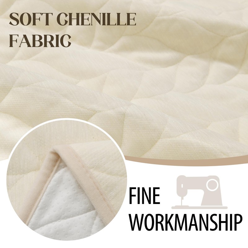 JIUZHEN Couch Cover for Dogs Washable Non-Slip Chenille Sofa Protector