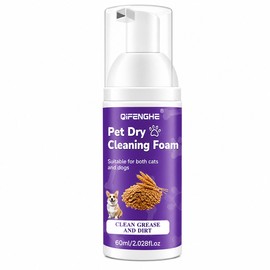 Pet Dry Shampoo for Dogs & Cats - Waterless Foam No Rinse, Deodorizing & Cleaning