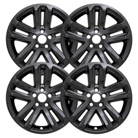 Fuel Rider Set of 4 Gloss Black ABS Impostor Wheel Skins Compatible with 11-17 Ford Explorer 5 Split Spoke