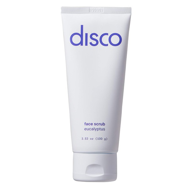 Face Scrub by Disco for Men, Exfoliating and Cleansing, Removes Dead Skin and Build Up, All Natural and Paraben Free, Eucalyptus Scent, 2 Ounces