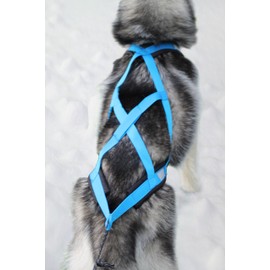 Northern Howl X-Back Pull Harness for Bike, Skijoring Dogscooting Canicross Sledge in Blue