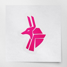 Decal Stickers of Egyptian Anubis (Pink) (Set of 2) Premium Waterproof Vinyl Decal Stickers for Laptop Phone Accessory Helmet Car Window Mug Tuber Cup Door Wall Decoration - ANDstic105490PI