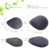 JOSALINAS Nature Konjac Facial Sponge 3 Packs with Activated Bamboo
