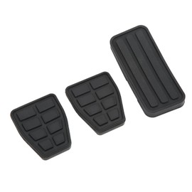 AMONIDA Car Pedal Pad Kit, 3 Pieces Car Rubber Pedal Pads and Brake Pedal Pads Replacement for T4 Transporter 1990 to 2003 Car Pedals