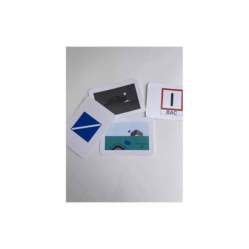 Marine Flip Cards CEVNI Signs Symbols & Lights - Marine