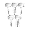 5 Pack Keys for Komatsu, Kalmar Excavator, Dozer, Loader, Fork
