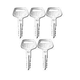 5 Pack Keys for Komatsu, Kalmar Excavator, Dozer, Loader, Fork Lift TR261434, 787 (5)