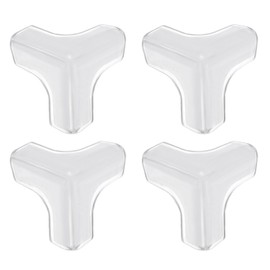 QUARKZMAN Corner Protectors, Pack of 12, 39 x 39 x 39 mm, Corner Protection and Edge Protector, T-Shape Table Corner Bumpers for Cover, Furniture, Corner (Transparent)