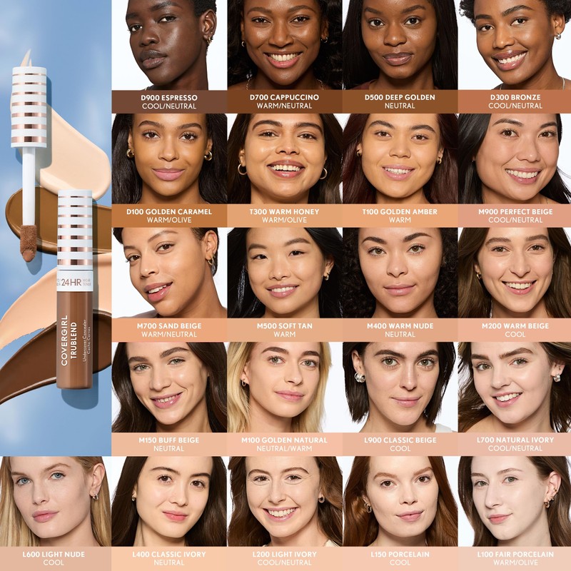 COVERGIRL TruBlend Undercover Concealer, Buildable, Full Coverage, 24-Hour Wear, Matte