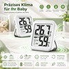 Antonki Set of 2 Thermometers, Hygrometers, Indoor Room Thermometer