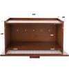 ETMI Vintage Bread Box for Kitchen Countertop - Retro Brown