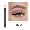 RoseFlower 6Pcs Metallic Cream Eye Shadow Pencil Eyeliner Crayon Set