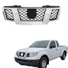 Thomletha Front Grille Upper Mesh Style Chrome Shell with Black