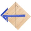 KETIPED Aluminum Imperial Circle Center Positioning, 45/90 Degree Positioning Ruler,