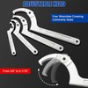 NYXOVA 9pcs Adjustable Pin Spanner Wrench Tool Set, C Pin
