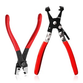 2 Stück Schlauchschellenzange, Schlauchentferner und Schellenzange Kfz Schlauchklemmenzange, Federbandschellenzange zum Entfernen und Installieren von Heizöl Wasserrohren