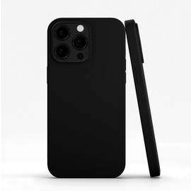 RadEnergy EMF Protection and Anti Radiation Liquid Silicone Shungite Case for iPhones, 5G Shield Reduction, Lightweight Protective Back Cover (Black, 14 Pro)