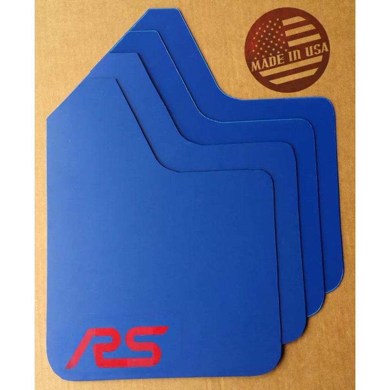 StreetRays 2016+ Ford FOCUS RS Mud Guard Flaps Set BLUE