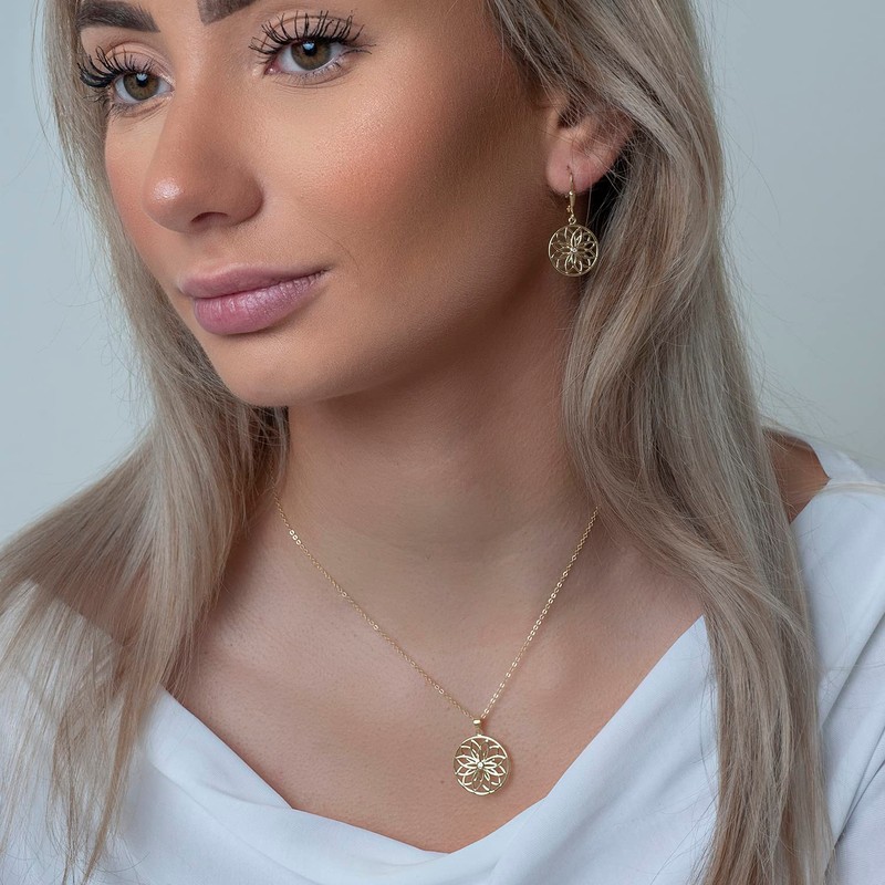 MATERIA by Matthias Wagner Women's Pendant 925 Silver Mandala with