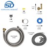 Supplying Demand 6572 Universal Dishwasher Install Kit 6 Feet Stainless