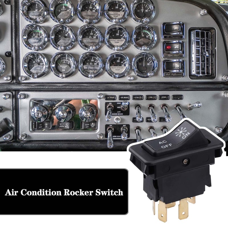 GYUPTRK Air Condition Rocker Switch Fit for Peterbilt 335 355