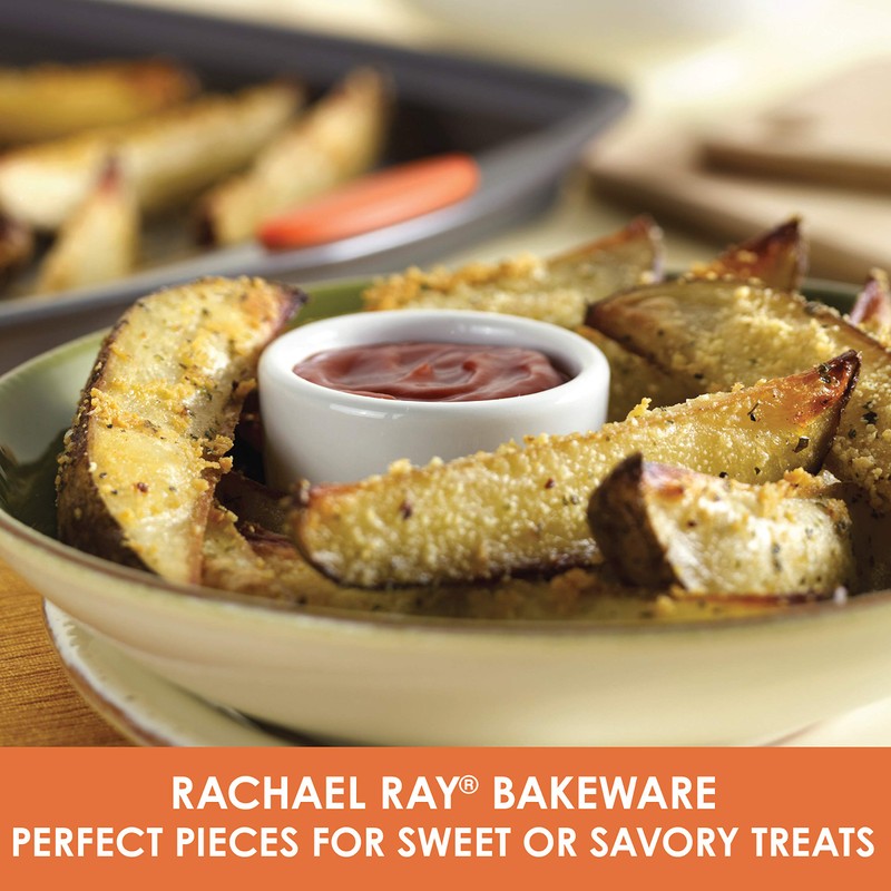 Rachael Ray Nonstick Bakeware with Grips, Nonstick Cookie Sheet /