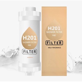 Wasserfilter für Dusche mit Aroma und Vitamin C – für die Gesundheit Ihrer Haut und Ihrer Haare, einfach zu installieren (Milcharoma)