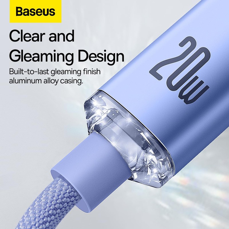 Baseus Apple 20W Rapid Charging Data Cable, 1.2m Nylon Cable,